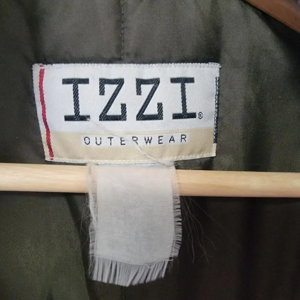 Izzi Genuine Rugged Patchwork Vintage Winter Puff Fleece Accent Corduroy Coat.